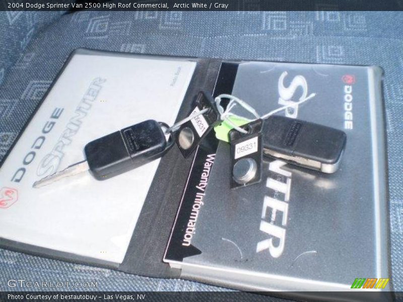 Arctic White / Gray 2004 Dodge Sprinter Van 2500 High Roof Commercial