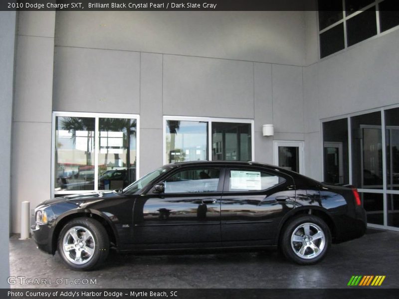 Brilliant Black Crystal Pearl / Dark Slate Gray 2010 Dodge Charger SXT