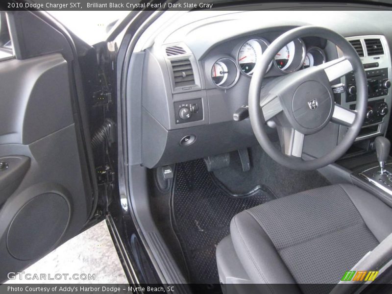 Brilliant Black Crystal Pearl / Dark Slate Gray 2010 Dodge Charger SXT