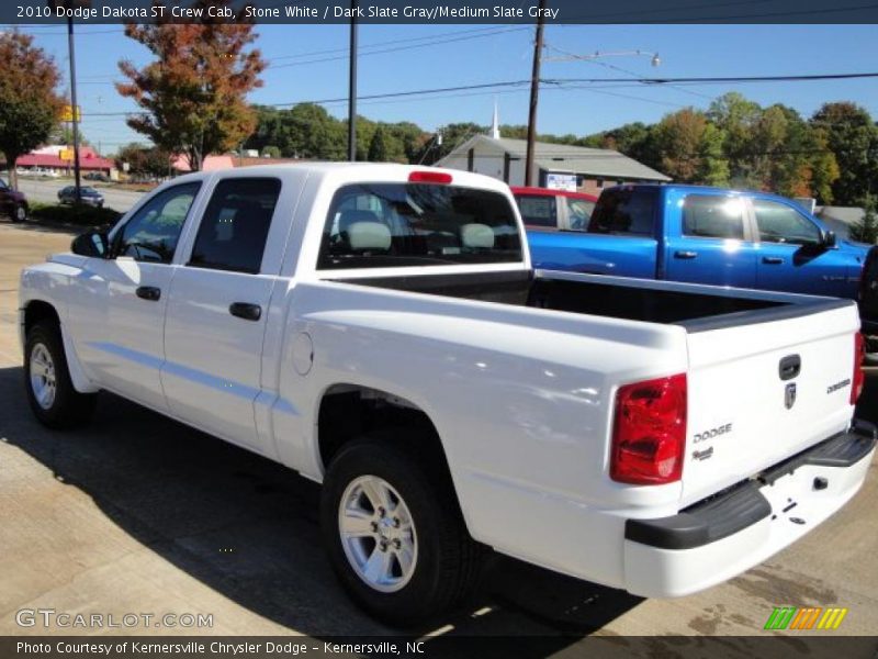 Stone White / Dark Slate Gray/Medium Slate Gray 2010 Dodge Dakota ST Crew Cab