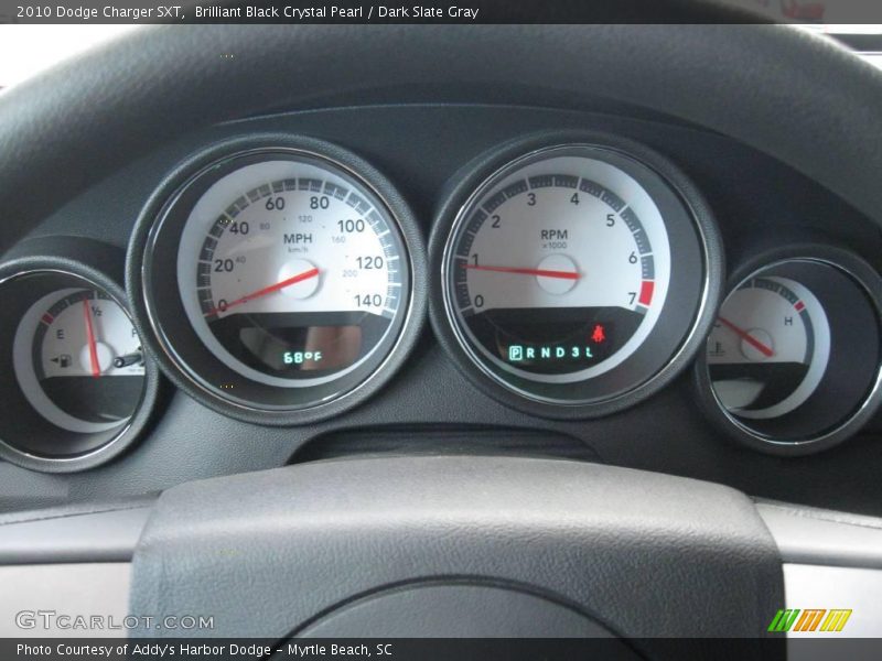 Brilliant Black Crystal Pearl / Dark Slate Gray 2010 Dodge Charger SXT