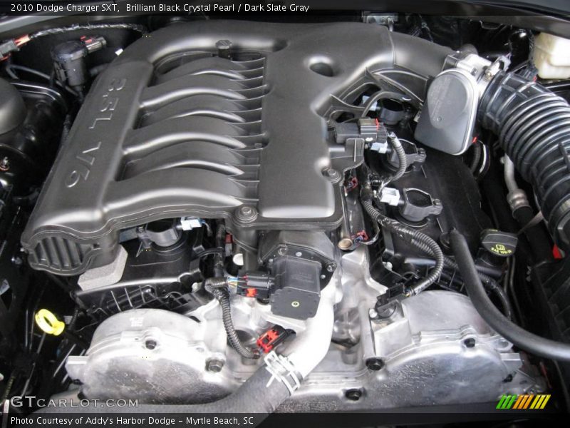 Brilliant Black Crystal Pearl / Dark Slate Gray 2010 Dodge Charger SXT