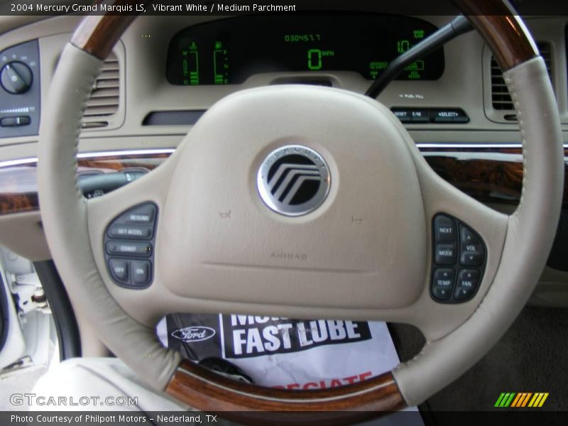 Vibrant White / Medium Parchment 2004 Mercury Grand Marquis LS