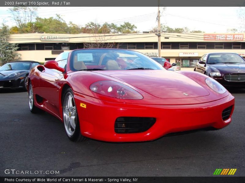 Red / Tan 2003 Ferrari 360 Spider