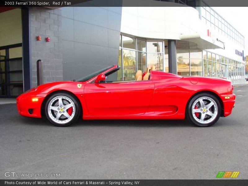 Red / Tan 2003 Ferrari 360 Spider