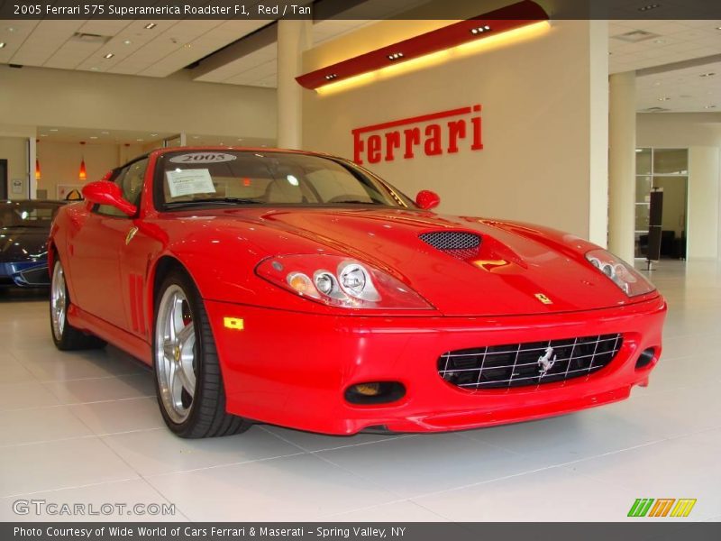 Red / Tan 2005 Ferrari 575 Superamerica Roadster F1