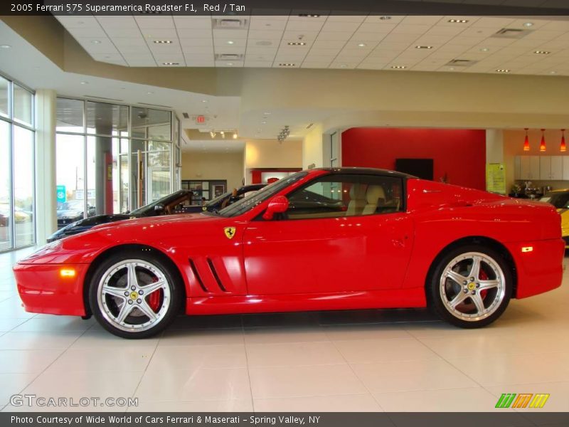 Red / Tan 2005 Ferrari 575 Superamerica Roadster F1