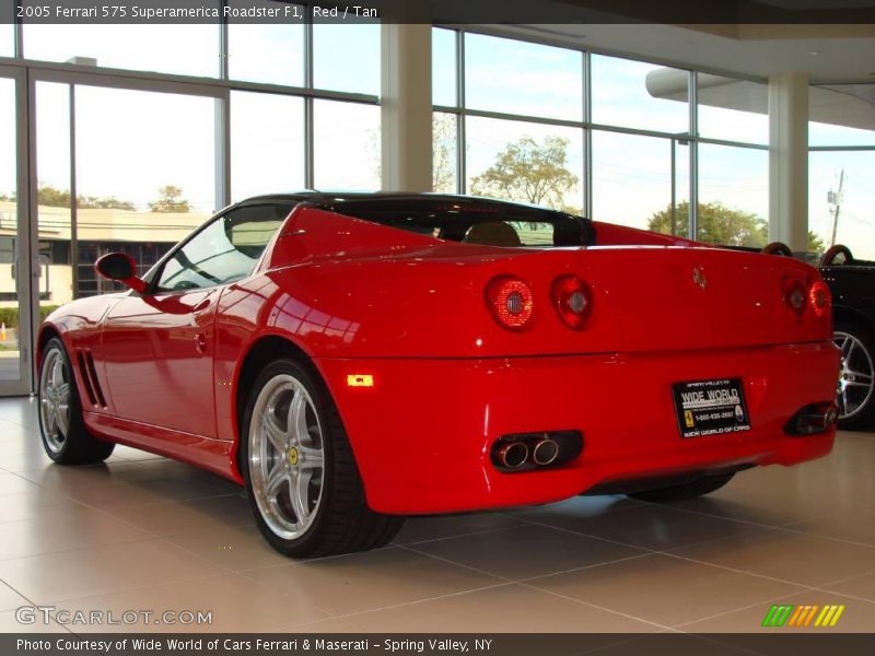 Red / Tan 2005 Ferrari 575 Superamerica Roadster F1