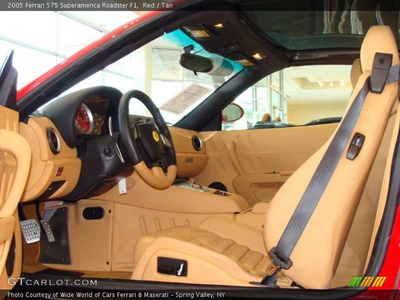 Red / Tan 2005 Ferrari 575 Superamerica Roadster F1