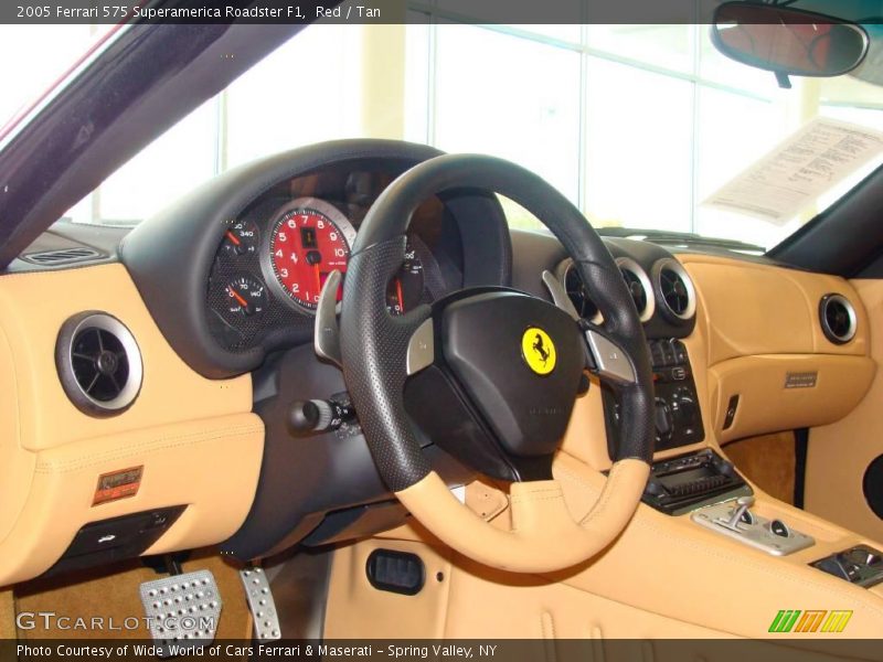 Red / Tan 2005 Ferrari 575 Superamerica Roadster F1