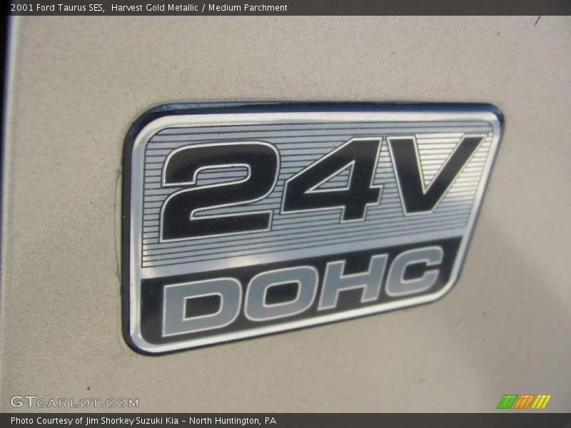 Harvest Gold Metallic / Medium Parchment 2001 Ford Taurus SES