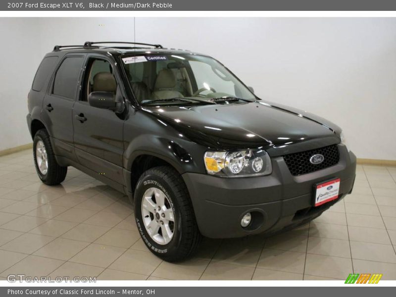 Black / Medium/Dark Pebble 2007 Ford Escape XLT V6