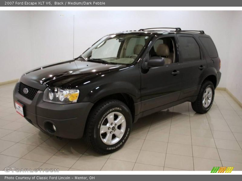 Black / Medium/Dark Pebble 2007 Ford Escape XLT V6