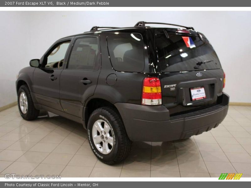 Black / Medium/Dark Pebble 2007 Ford Escape XLT V6