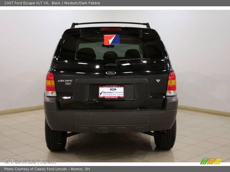 Black / Medium/Dark Pebble 2007 Ford Escape XLT V6