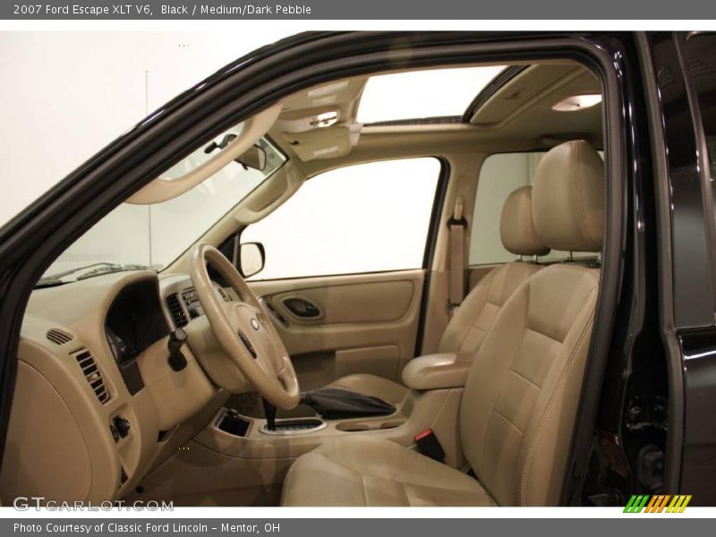 Black / Medium/Dark Pebble 2007 Ford Escape XLT V6