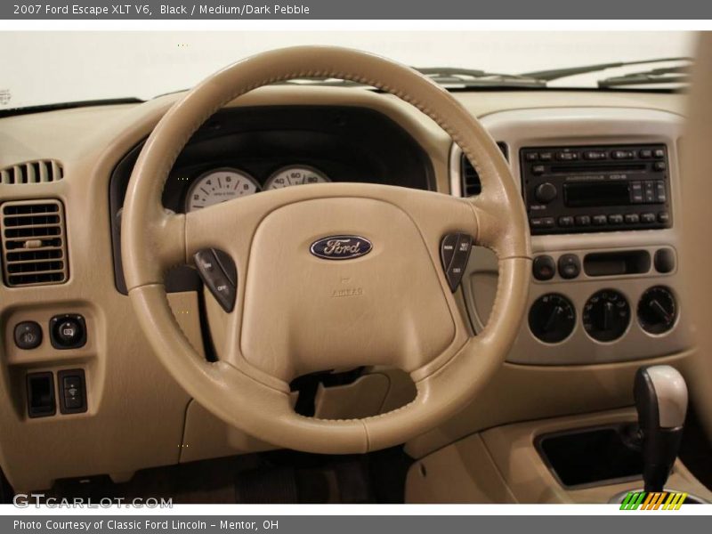 Black / Medium/Dark Pebble 2007 Ford Escape XLT V6