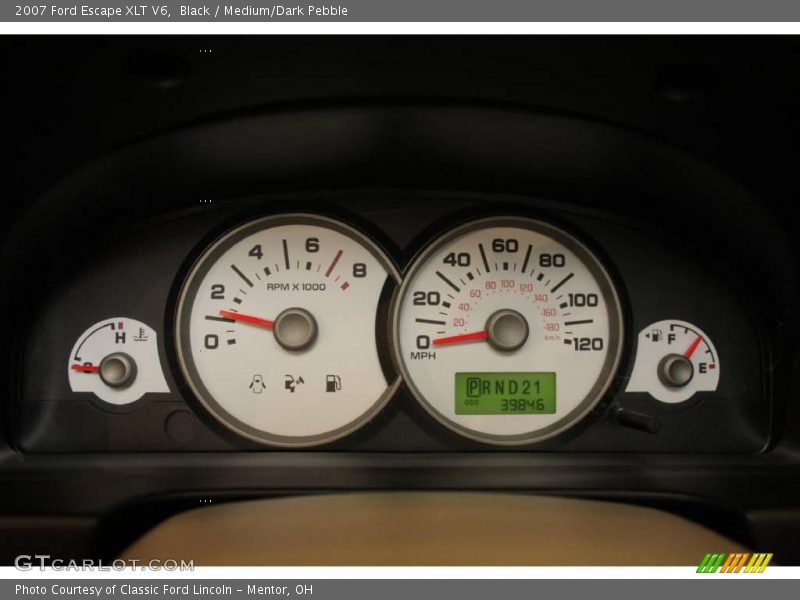 Black / Medium/Dark Pebble 2007 Ford Escape XLT V6