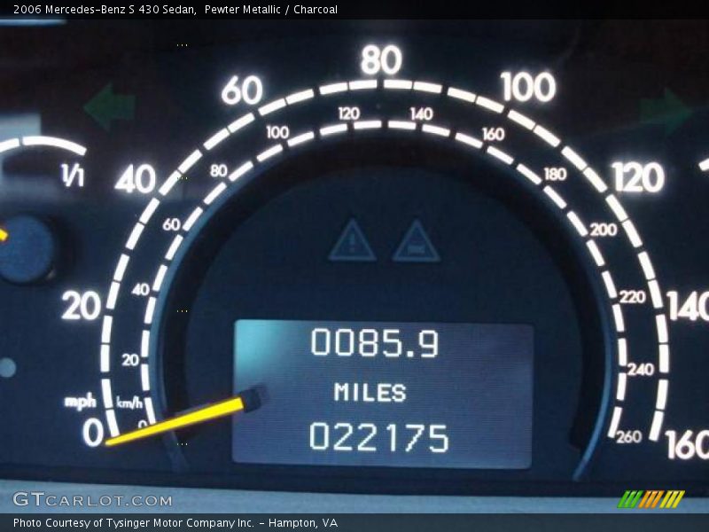 Pewter Metallic / Charcoal 2006 Mercedes-Benz S 430 Sedan