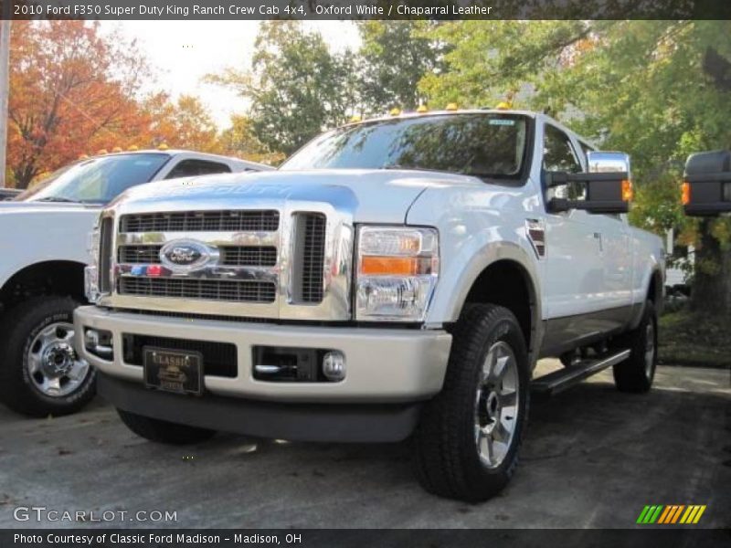 Oxford White / Chaparral Leather 2010 Ford F350 Super Duty King Ranch Crew Cab 4x4