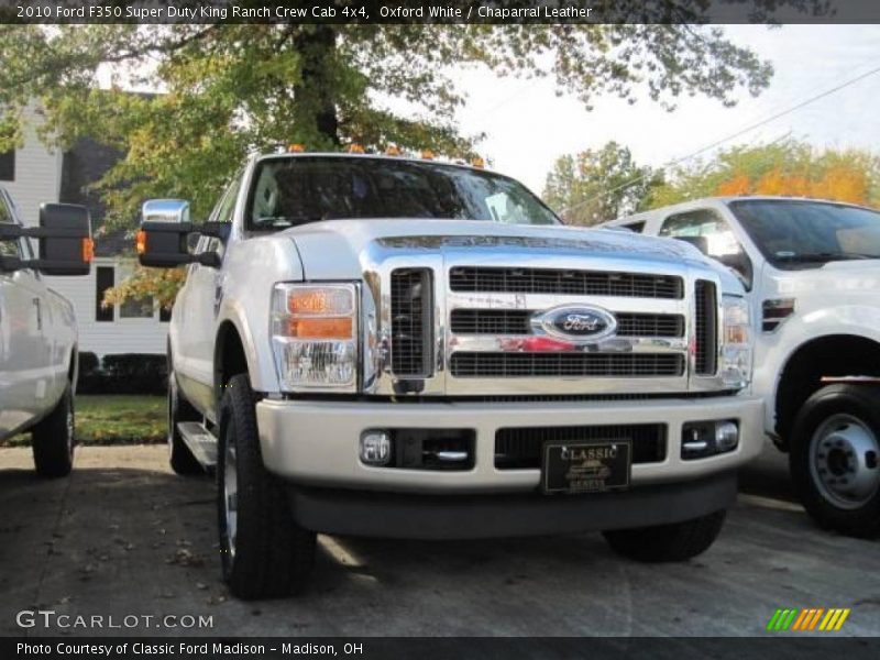 Oxford White / Chaparral Leather 2010 Ford F350 Super Duty King Ranch Crew Cab 4x4