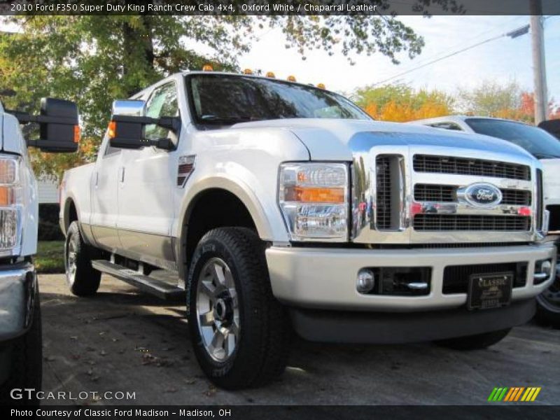 Oxford White / Chaparral Leather 2010 Ford F350 Super Duty King Ranch Crew Cab 4x4