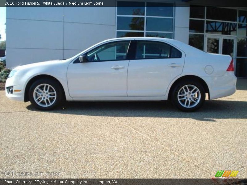 White Suede / Medium Light Stone 2010 Ford Fusion S