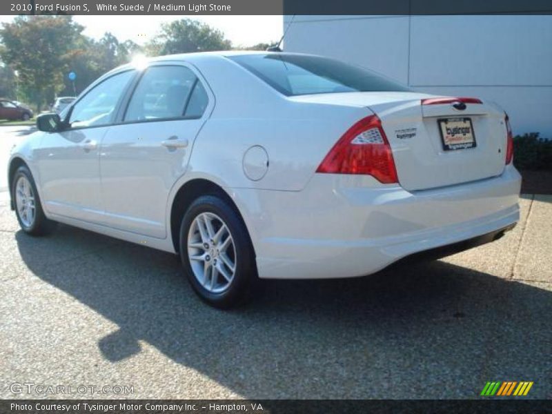 White Suede / Medium Light Stone 2010 Ford Fusion S
