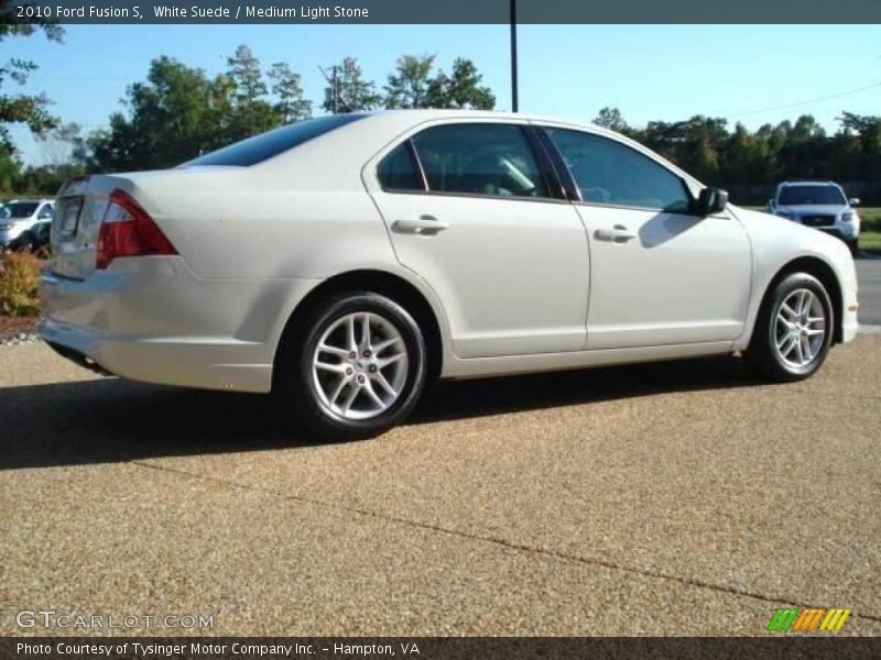 White Suede / Medium Light Stone 2010 Ford Fusion S