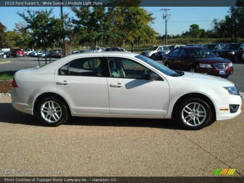 White Suede / Medium Light Stone 2010 Ford Fusion S