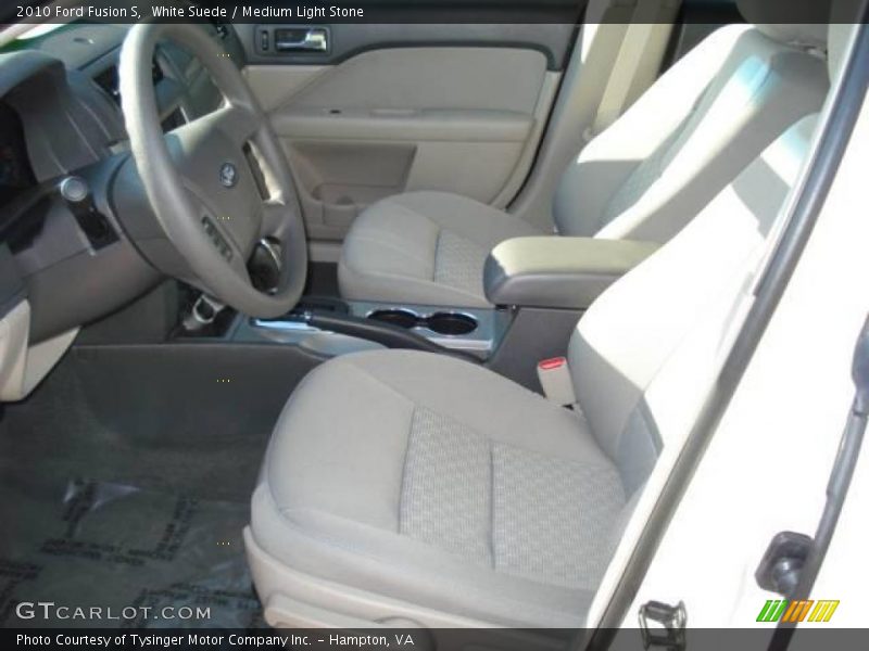 White Suede / Medium Light Stone 2010 Ford Fusion S