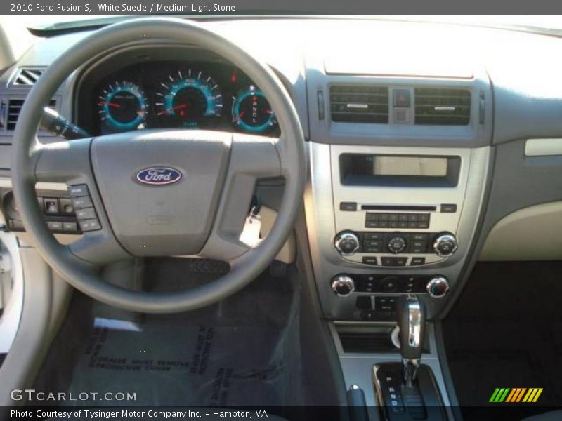 White Suede / Medium Light Stone 2010 Ford Fusion S