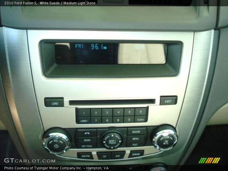 White Suede / Medium Light Stone 2010 Ford Fusion S