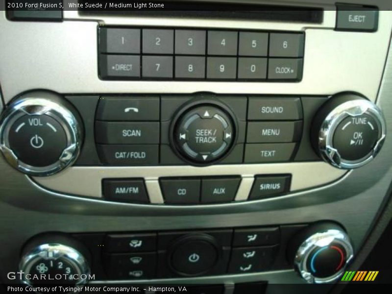 White Suede / Medium Light Stone 2010 Ford Fusion S