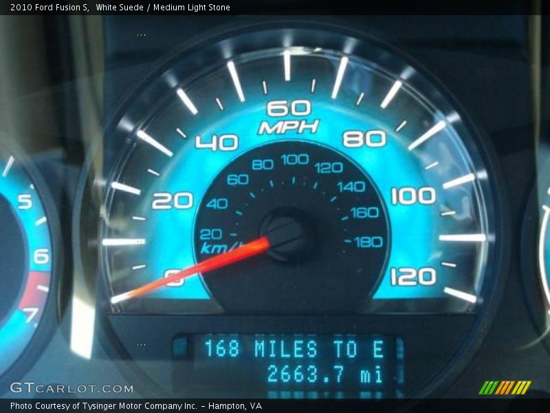 White Suede / Medium Light Stone 2010 Ford Fusion S