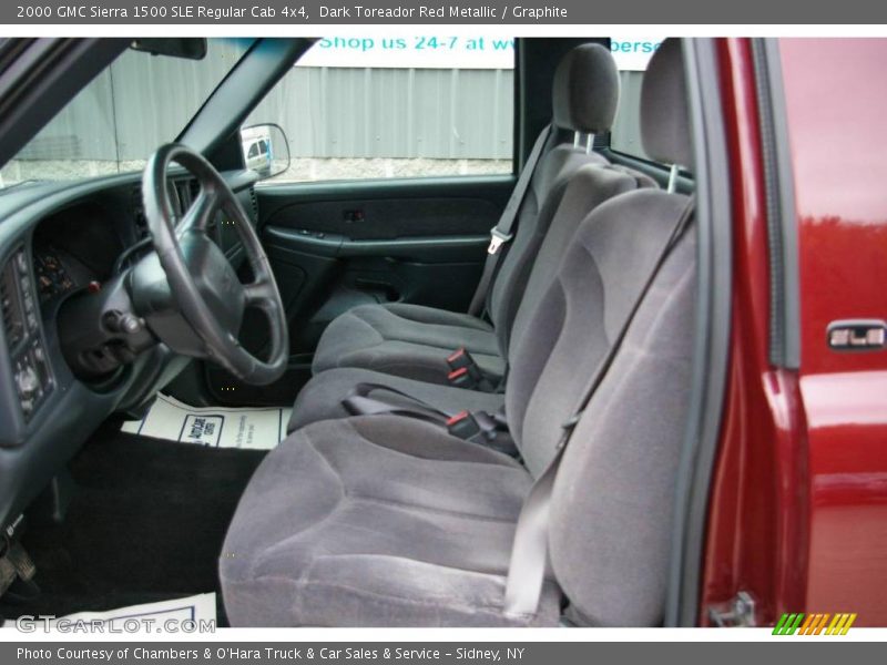 Dark Toreador Red Metallic / Graphite 2000 GMC Sierra 1500 SLE Regular Cab 4x4