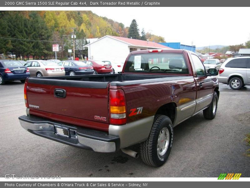 Dark Toreador Red Metallic / Graphite 2000 GMC Sierra 1500 SLE Regular Cab 4x4