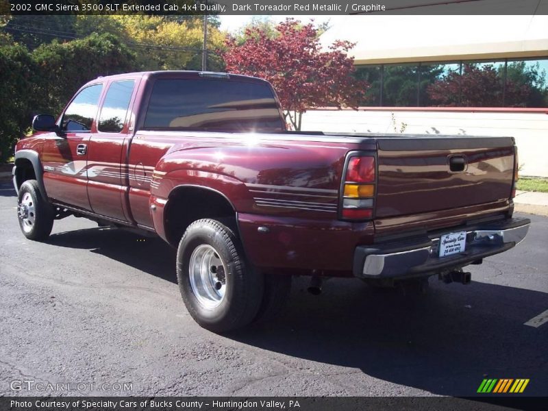 Dark Toreador Red Metallic / Graphite 2002 GMC Sierra 3500 SLT Extended Cab 4x4 Dually