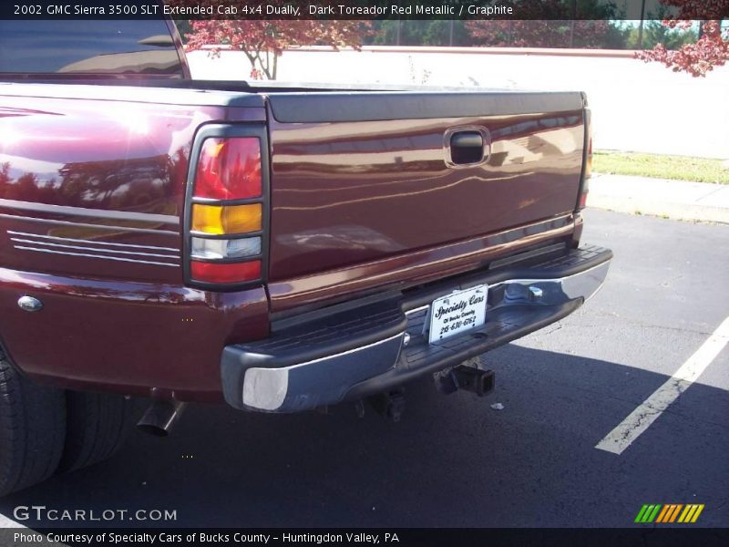 Dark Toreador Red Metallic / Graphite 2002 GMC Sierra 3500 SLT Extended Cab 4x4 Dually