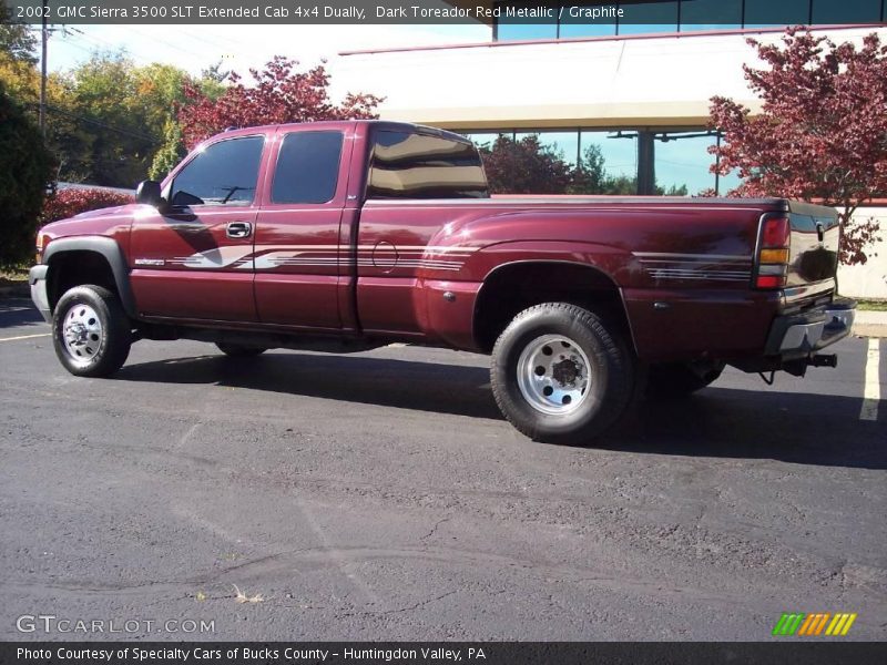 Dark Toreador Red Metallic / Graphite 2002 GMC Sierra 3500 SLT Extended Cab 4x4 Dually