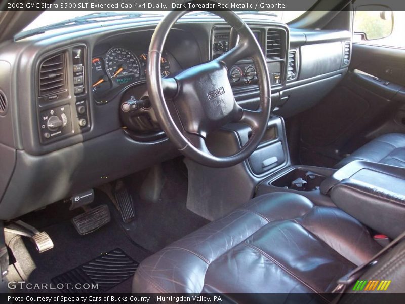Dark Toreador Red Metallic / Graphite 2002 GMC Sierra 3500 SLT Extended Cab 4x4 Dually
