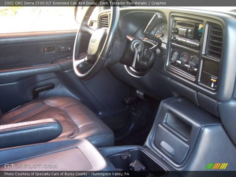 Dark Toreador Red Metallic / Graphite 2002 GMC Sierra 3500 SLT Extended Cab 4x4 Dually