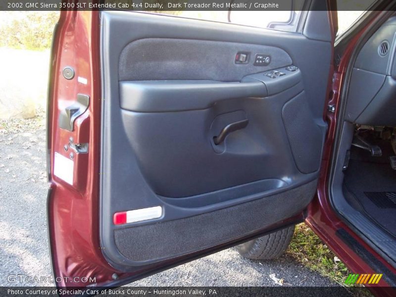 Dark Toreador Red Metallic / Graphite 2002 GMC Sierra 3500 SLT Extended Cab 4x4 Dually