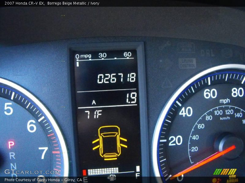 Borrego Beige Metallic / Ivory 2007 Honda CR-V EX