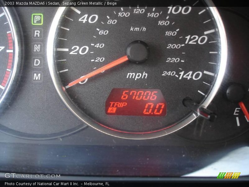 Sepang Green Metallic / Beige 2003 Mazda MAZDA6 i Sedan