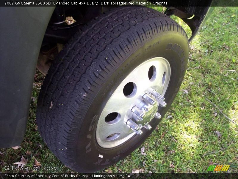 Dark Toreador Red Metallic / Graphite 2002 GMC Sierra 3500 SLT Extended Cab 4x4 Dually
