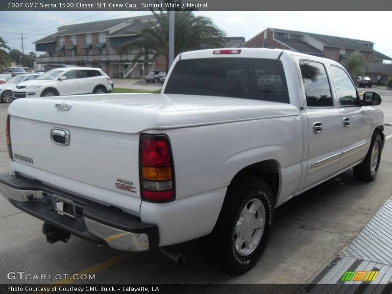 Summit White / Neutral 2007 GMC Sierra 1500 Classic SLT Crew Cab