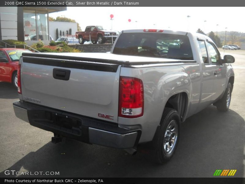 Silver Birch Metallic / Dark Titanium 2008 GMC Sierra 1500 Extended Cab