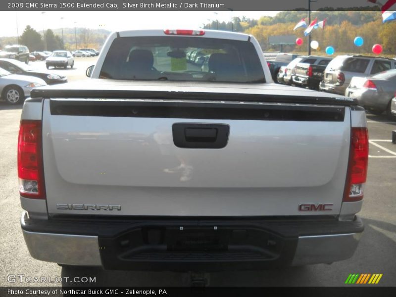 Silver Birch Metallic / Dark Titanium 2008 GMC Sierra 1500 Extended Cab
