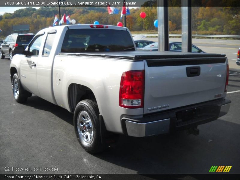 Silver Birch Metallic / Dark Titanium 2008 GMC Sierra 1500 Extended Cab